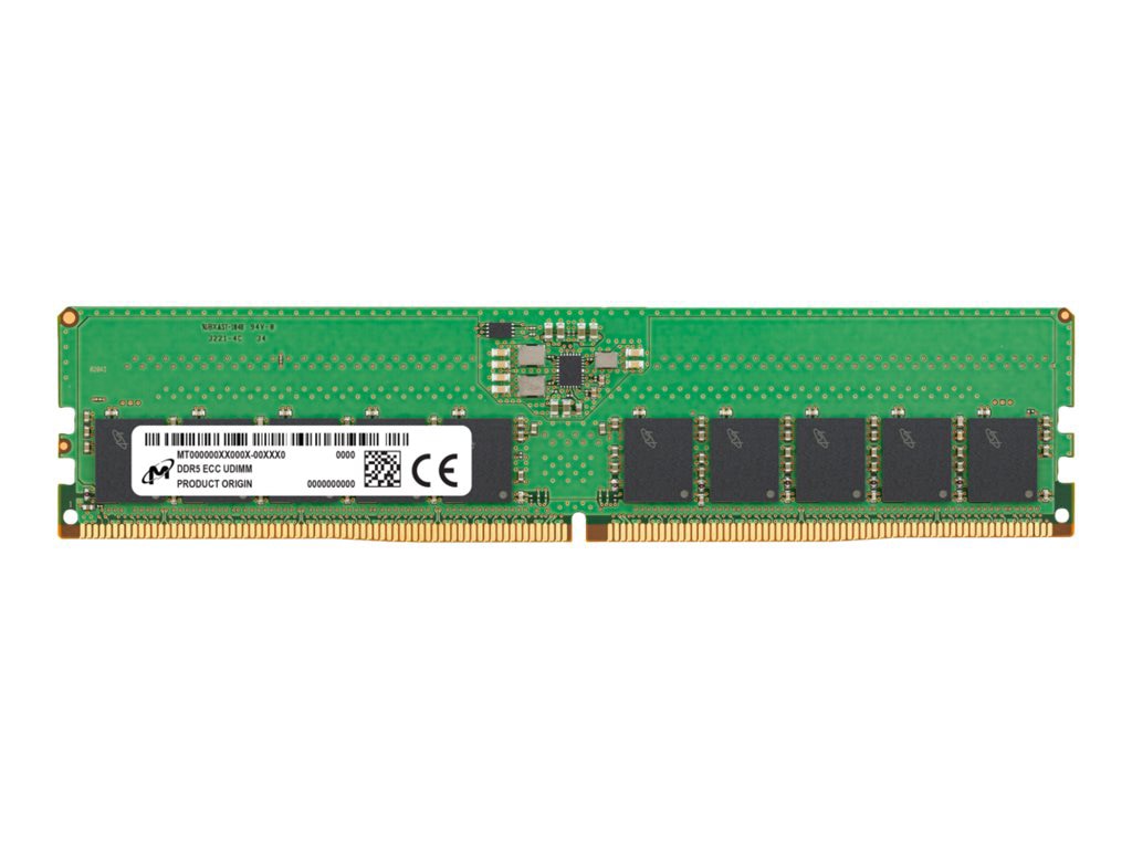 Micron - DDR5 - module - 16 Go - DIMM 288 broches - 4800 MHz / PC5-38400 - mémoire sans tampon