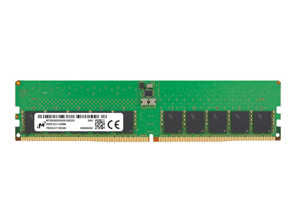 Micron - DDR5 - module - 32 Go - DIMM 288 broches - 4800 MHz / PC5-38400 - mémoire sans tampon