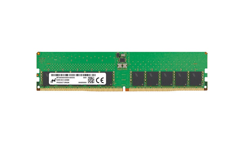 Micron - DDR5 - module - 32 GB - DIMM 288-pin - 4800 MHz / PC5-38400 - unbuffered