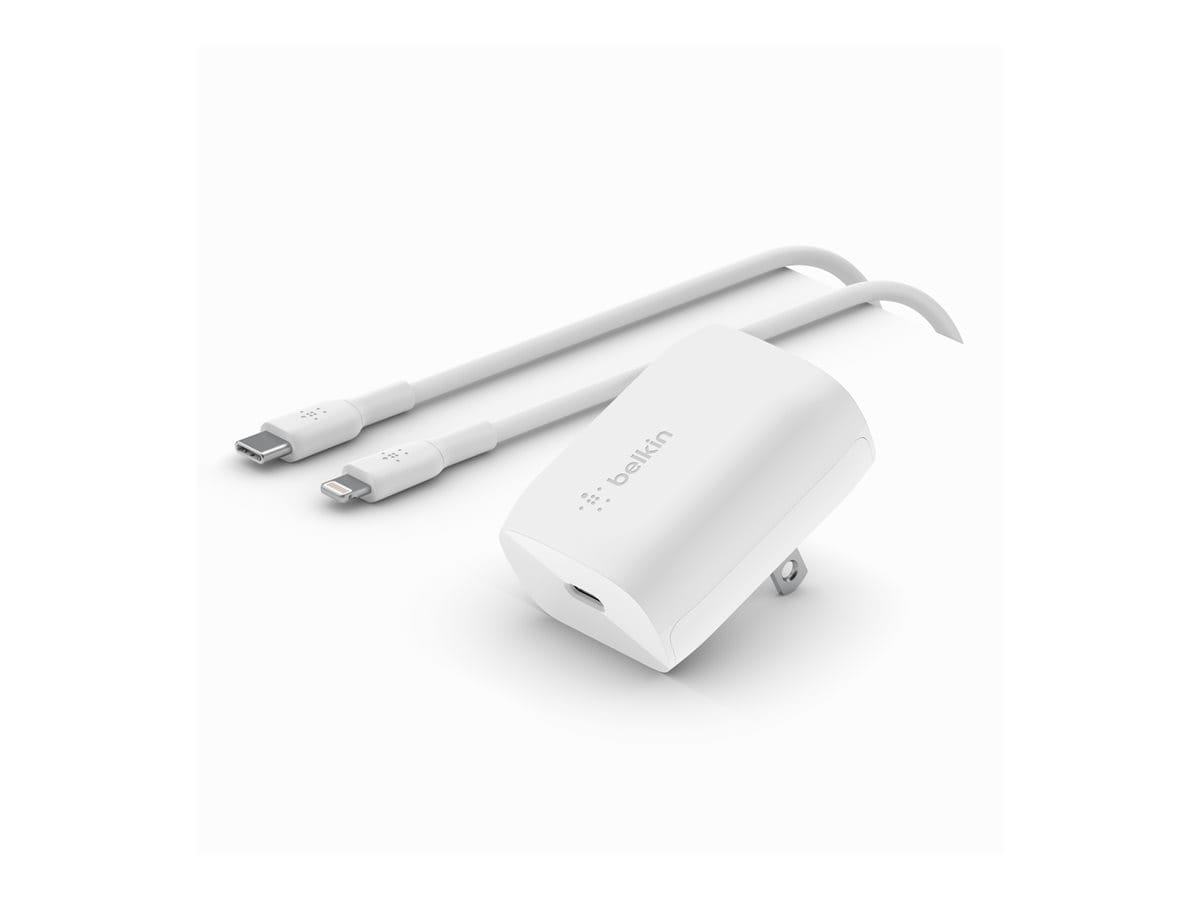 Belkin 20W USB-C Wall Charger + USB-C Cable with Lightning Connector