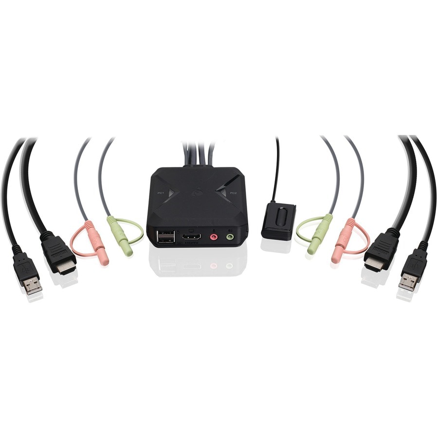 3-way HDMI switch with cable (3 in -1 out)