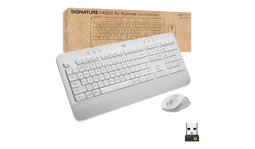 Logitech Signature MK650 Combo for Business - ensemble clavier et souris - QWERTY - US - blanc cassé Périphérique d'entrée
