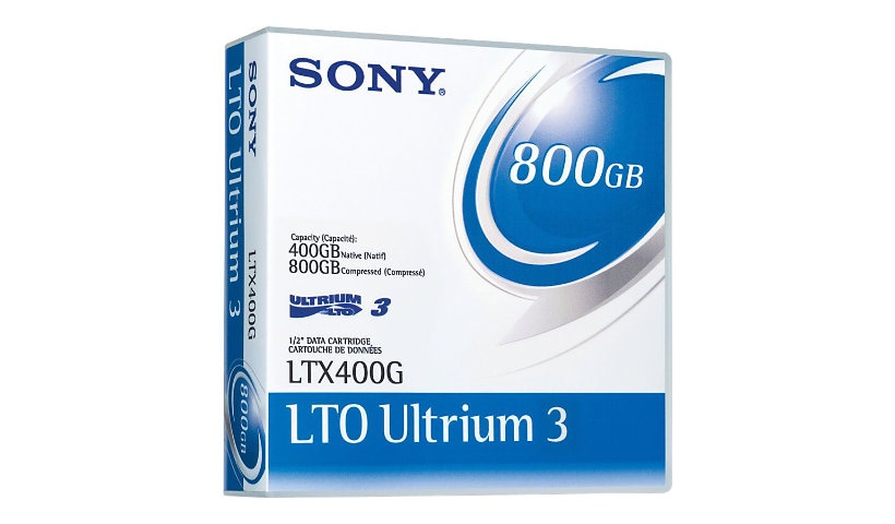 Sony LTX400G - LTO Ultrium 3 - storage media