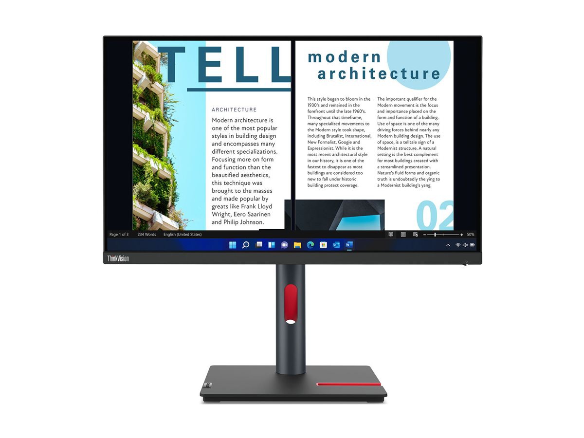 ThinkVision P24h-20 IPS USB-C給電 24インチ Lenovo ThinkVision P24h-30 - LED monitor - QHD - 24