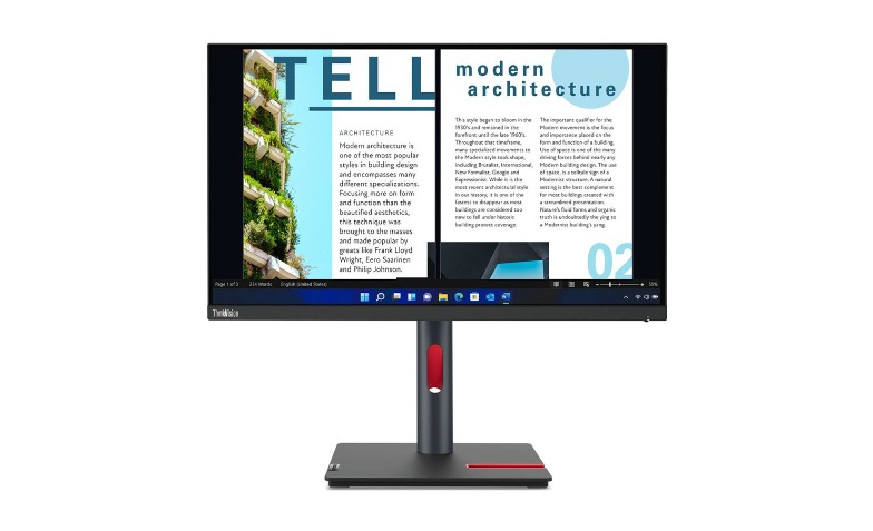 Lenovo レノボ 23.8インチ ThinkVision P24h-30 Lenovo ThinkVision P24h-30 - LED monitor - QHD - 24