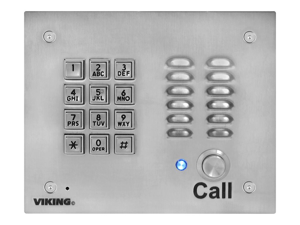Viking K-1700-3 - door entry phone - brushed stainless steel