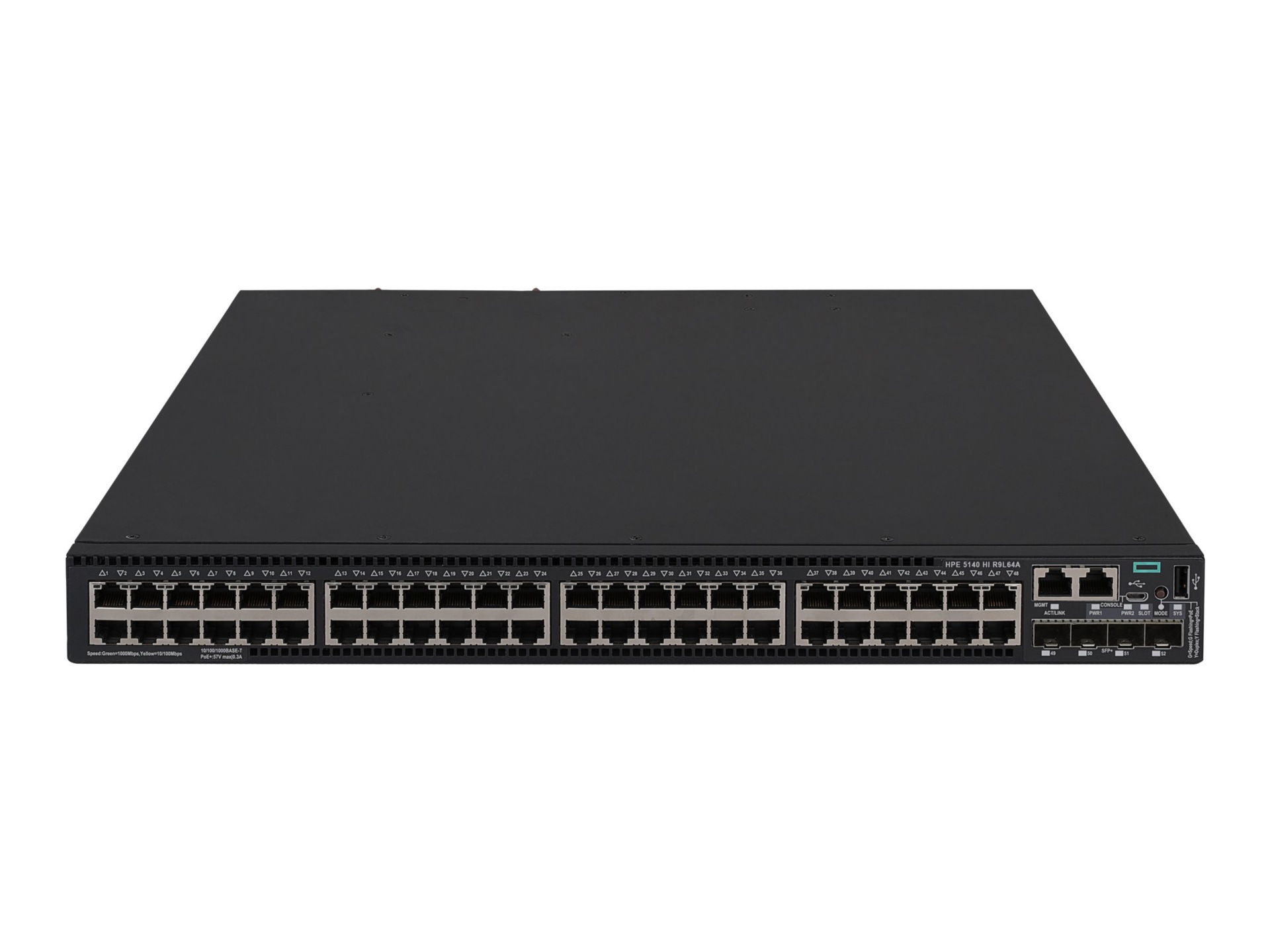 HPE Aruba FlexNetwork 5140 48G PoE+ 4SFP+ 1-Slot HI Switch