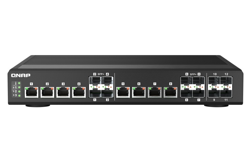 QNAP QSW-IM1200-8C - switch - 12 ports - managed - rack-mountable