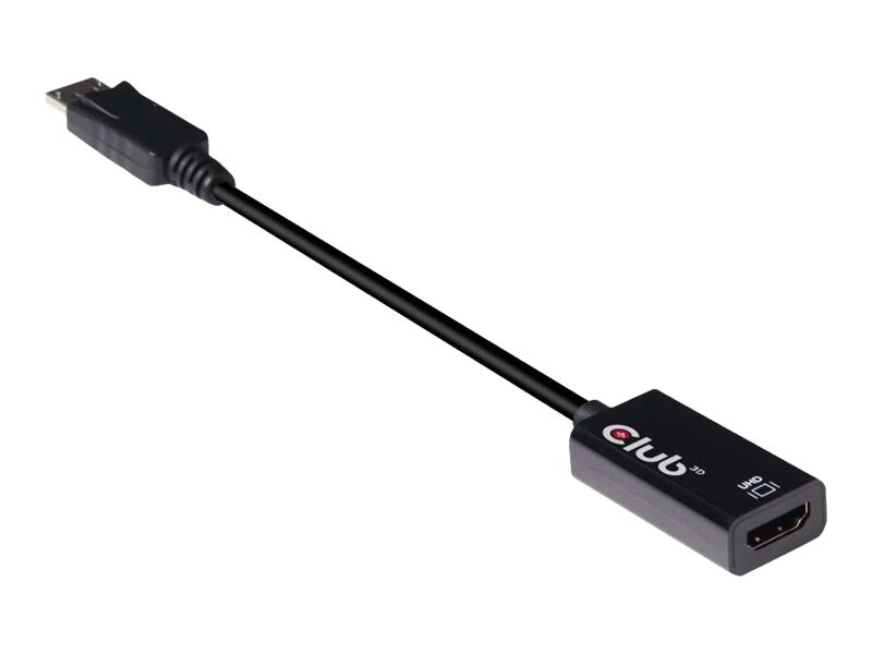 Club 3D adaptateur vidéo - DisplayPort / HDMI - 19.17 cm