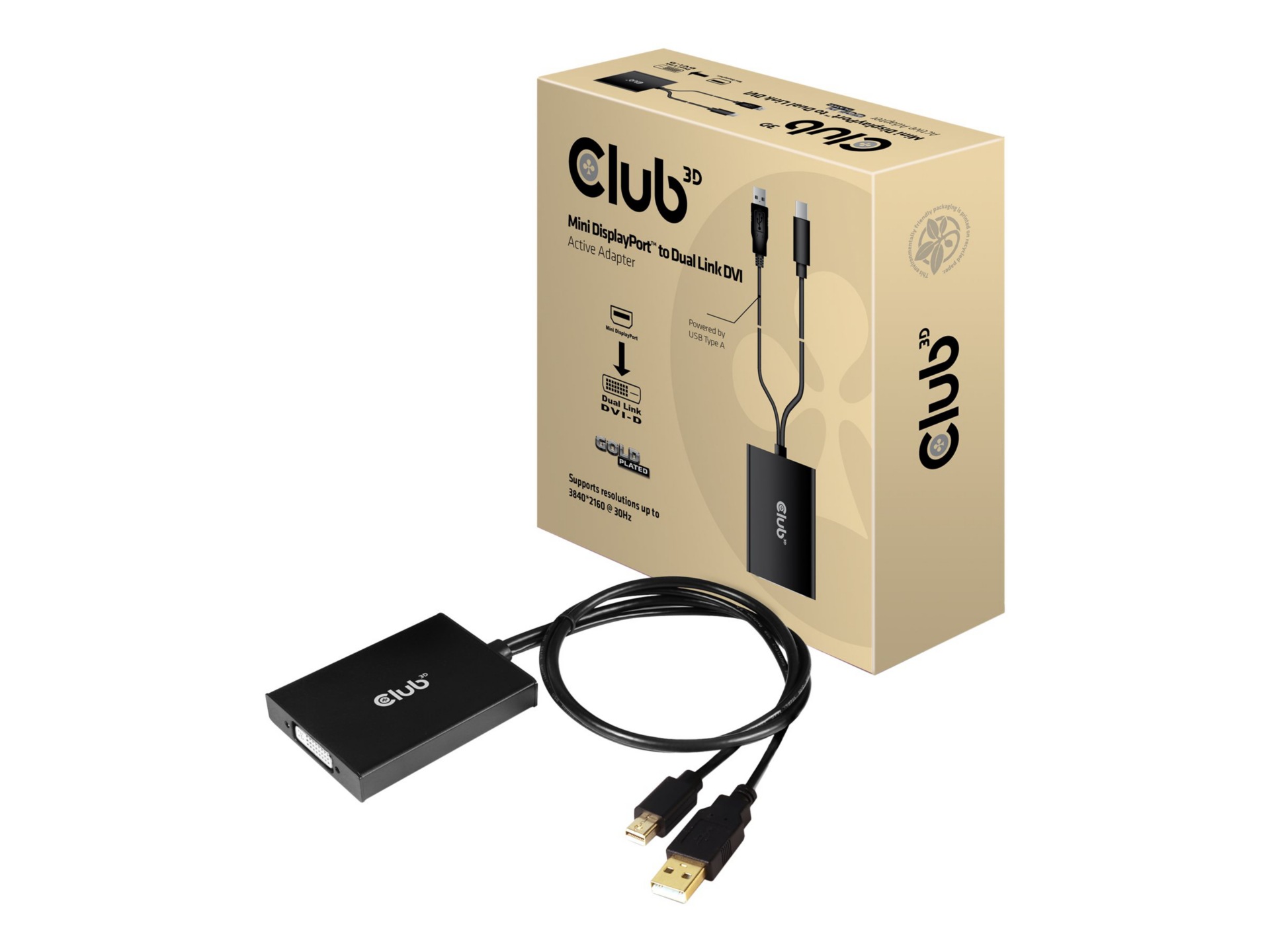 Club 3D - DisplayPort / DVI adapter - 60 cm