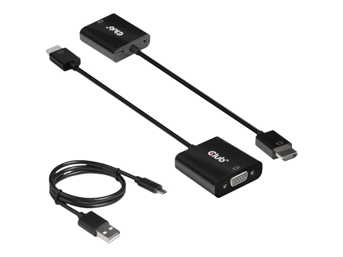 Club 3D CAC-1302 - adaptateur vidéo - HDMI / VGA
