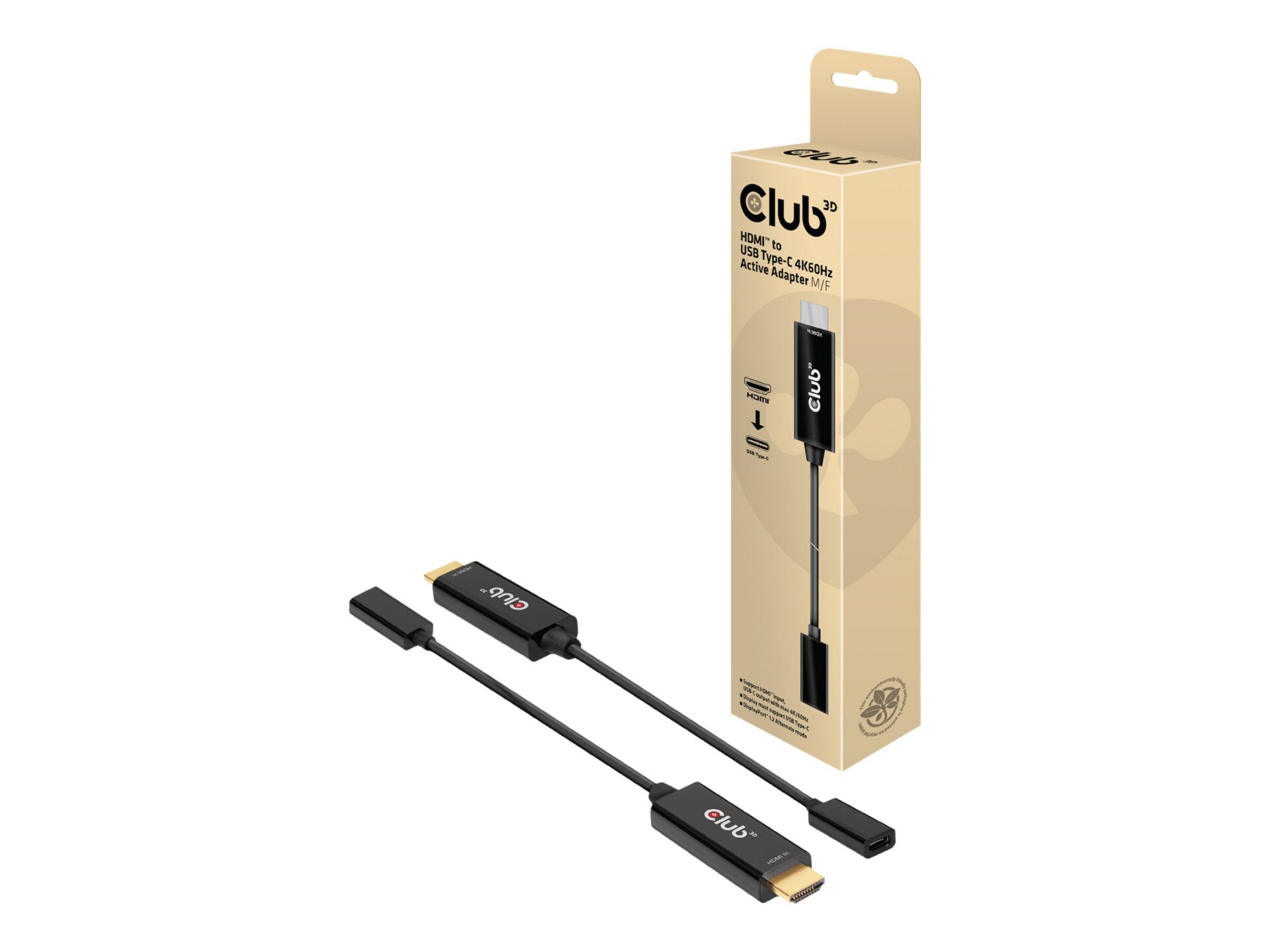 Club 3D adapter cable - HDMI / USB - 22 cm