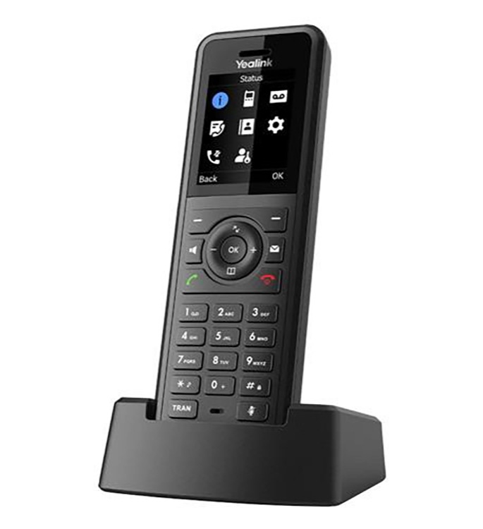 Yealink W57R - cordless extension handset - with Bluetooth interface with caller ID - 3-way call capability
