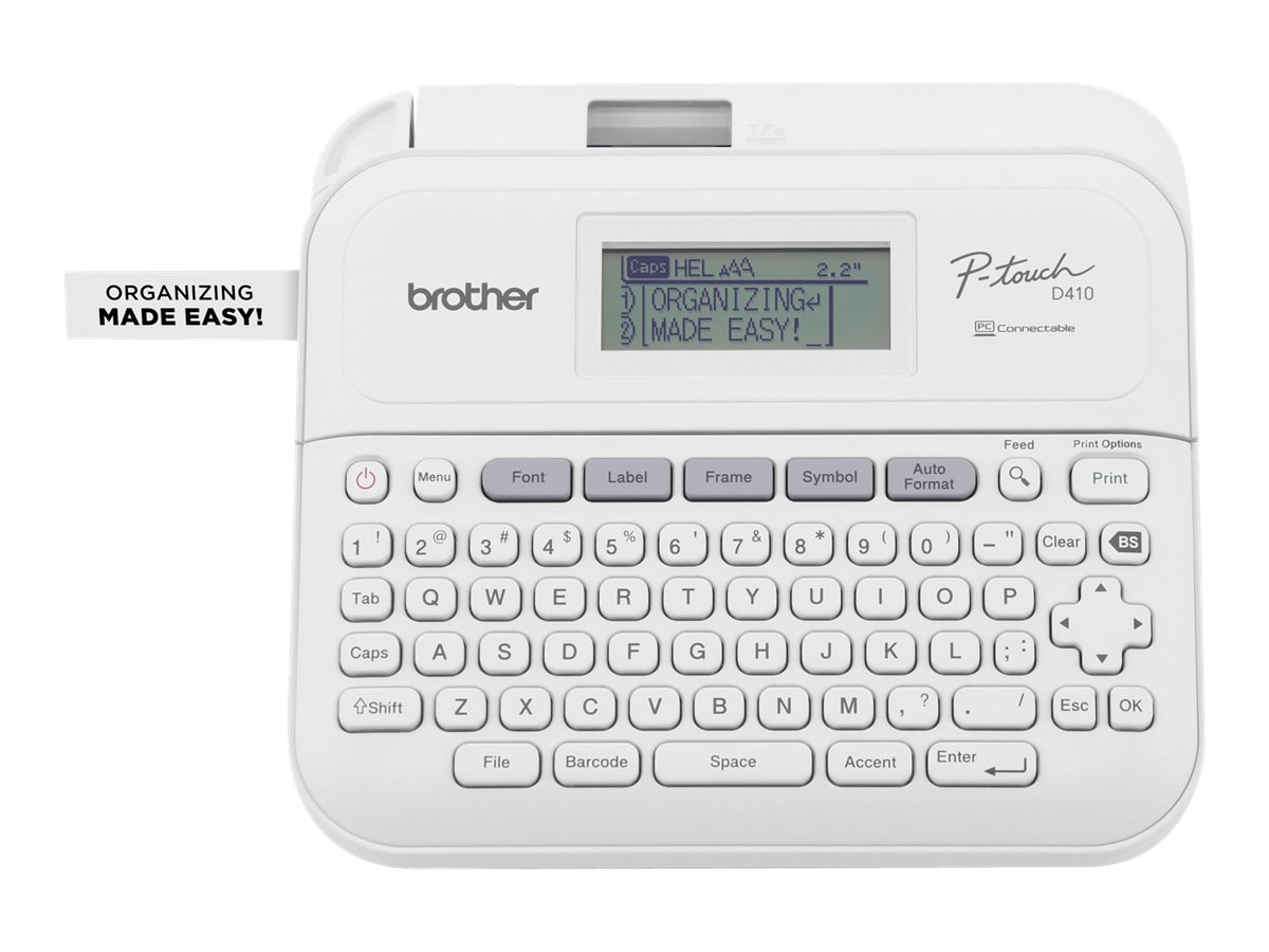 Brother P-Touch PT-D410 - labelmaker - B/W - thermal transfer - PTD410 -  Label Printers 