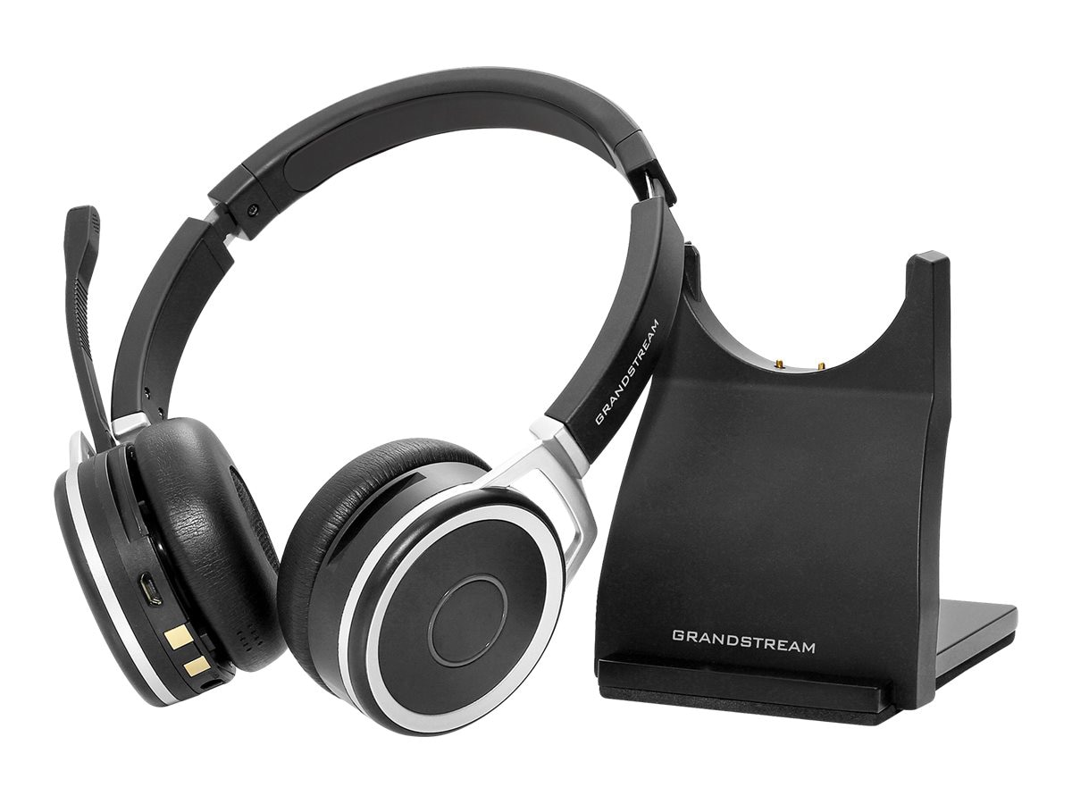 Grandstream GUV3050 - HD Bluetooth wireless headset and charging stand - bl