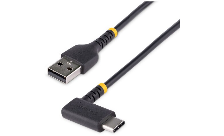 StarTech.com 3ft (1m) USB A to C Charging Cable Right Angle, Heavy Duty Fast
