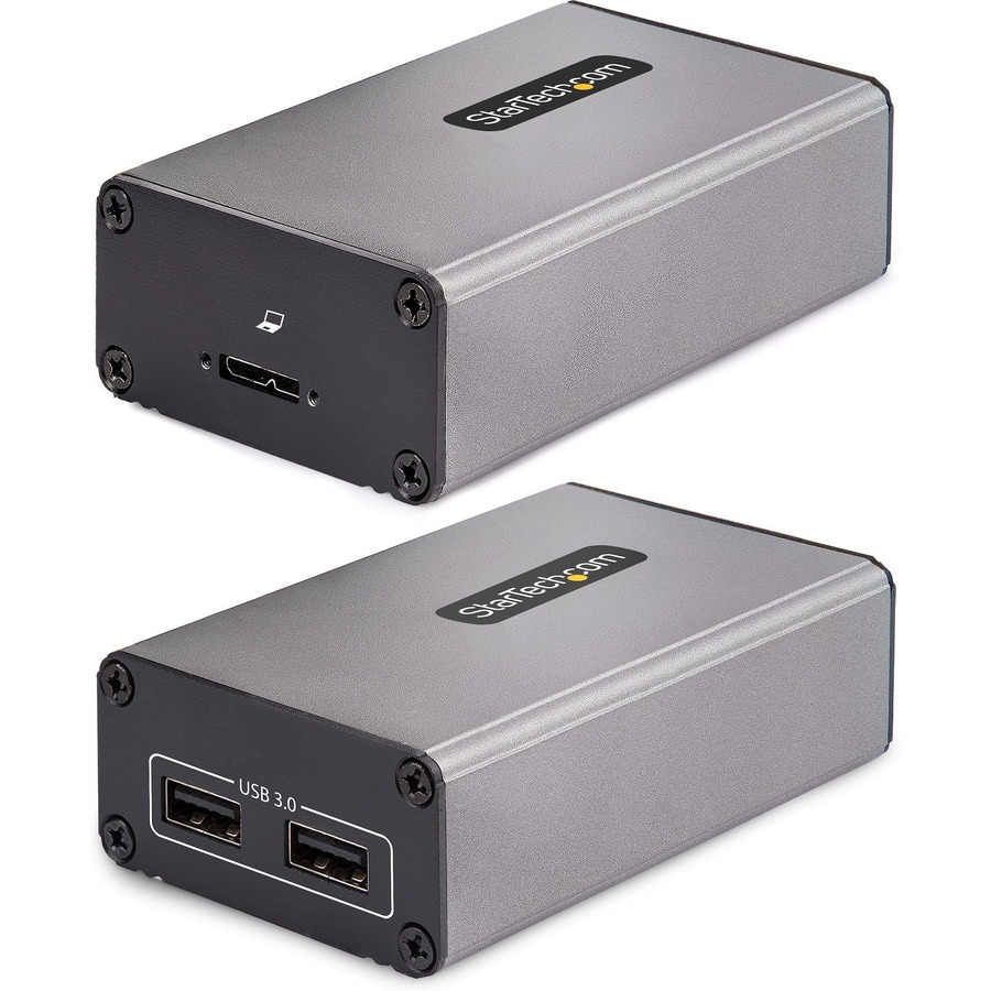 StarTech.com 2-Port USB 3.0 Extender over OM3 Multimode Fiber LC/LC 2x 5Gbps USB-A Hub 1150ft USB over Fiber