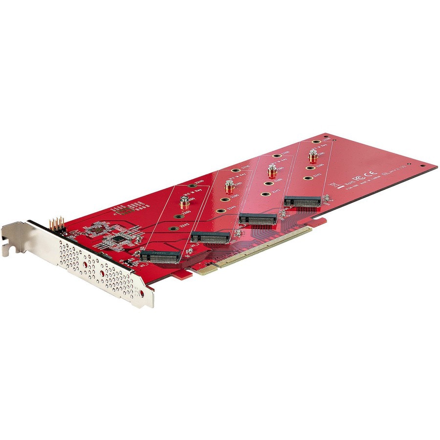 Advarsel ild Anbefalede StarTech.com Quad M.2 PCIe Adapter Card PCI Express 4.0 x16 to Quad  NVMe/AHCI M2 SSD PC/Linux - QUAD-M2-PCIE-CARD-B - Storage Mounts &  Enclosures - CDW.com