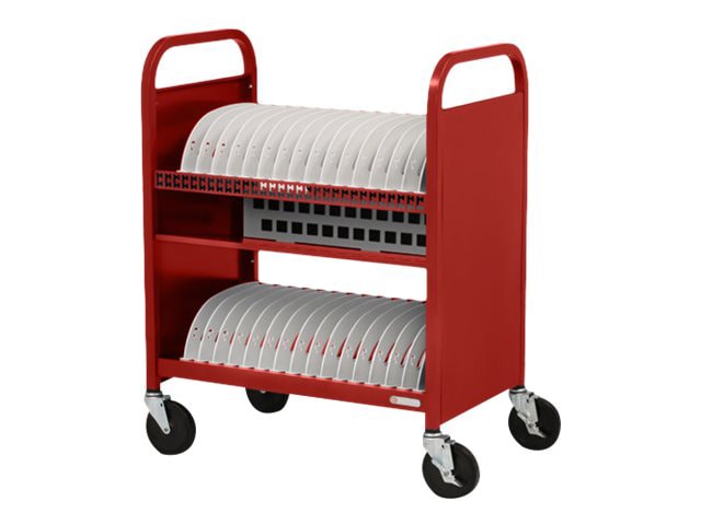 Bretford Cube TVCT30AC - cart - for 30 tablets / notebooks - red