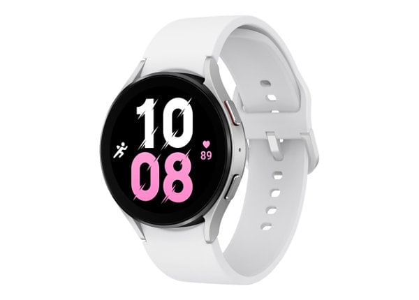 Samsung Galaxy Watch5 silver smart watch with sport band 16 GB  SM-R910NZSAXAA Smartwatches