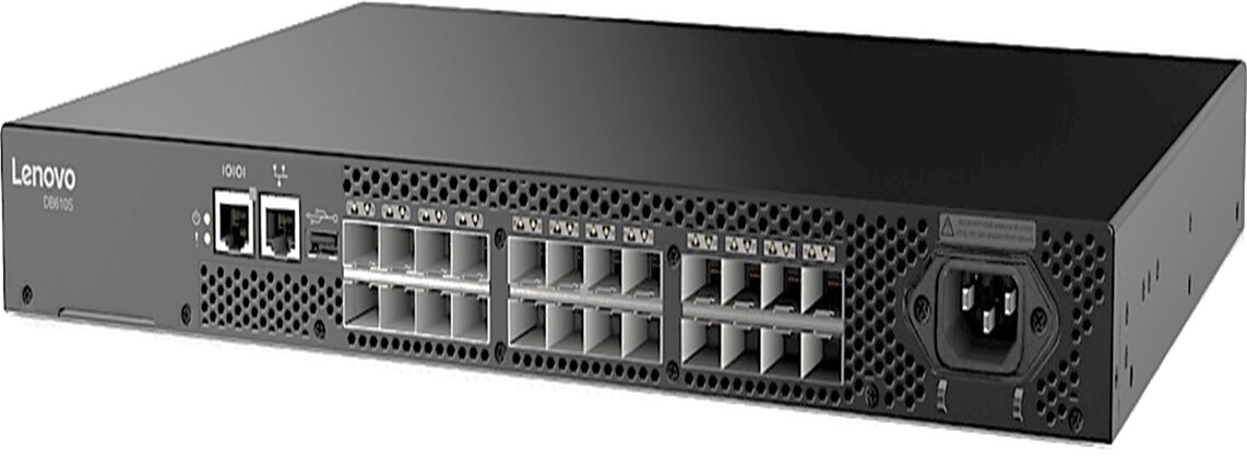 Lenovo ThinkSystem DB610S 8x32GB Gen6 Fiber Channel SAN Switch