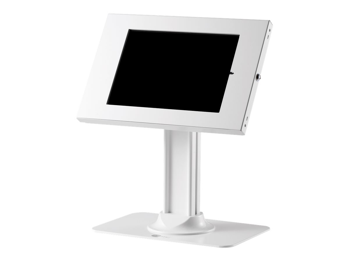 SIIG Security Lockable Countertop Kiosk Stand Holder for iPad - kiosk - for tablet - stand - white