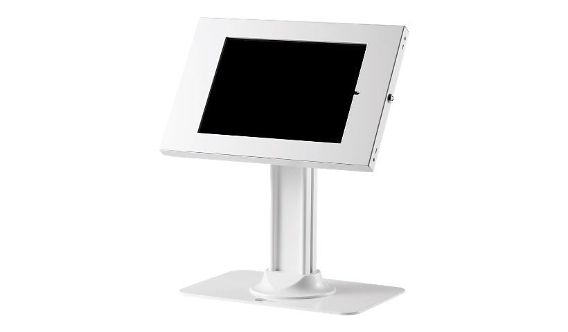 SIIG Security Lockable Countertop Kiosk Stand Holder for iPad - kiosk - for tablet - stand - white