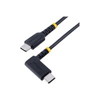 StarTech.com 6in (15cm) USB C Charging Cable Right Angle, 60W PD 3A, Heavy Duty Fast Charge USB-C Cable, Durable Rugged