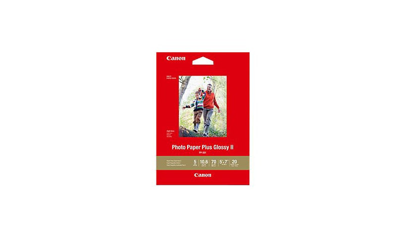 Canon Photo Paper Plus Glossy II PP-301 - photo paper - glossy - 20 sheet(s) -  - 265 g/m²