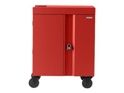 Bretford Cube TVC16USBC - cart - pre-wired - for 16 netbooks/tablets - red