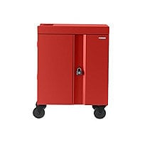 Bretford Cube TVC16USBC - cart - pre-wired - for 16 netbooks/tablets - red