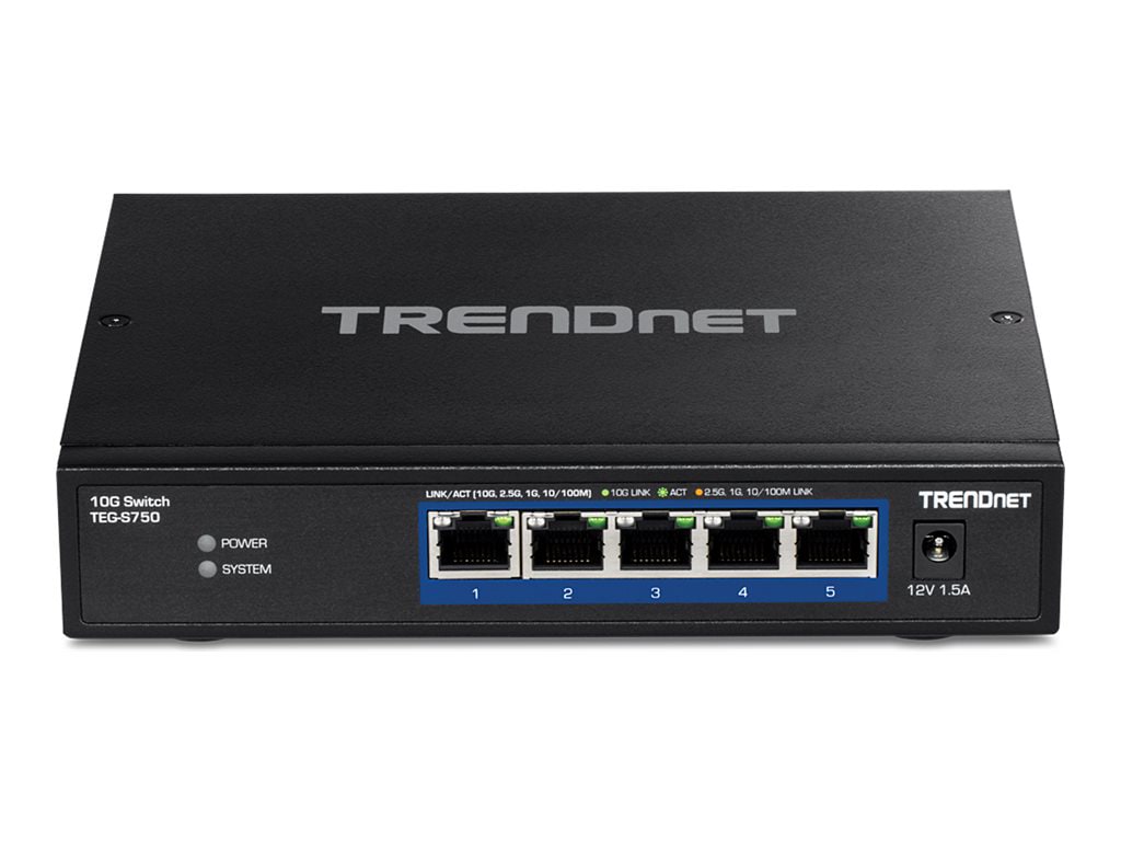 TRENDnet TEG-S750 - switch - 5 ports - unmanaged - TAA Compliant