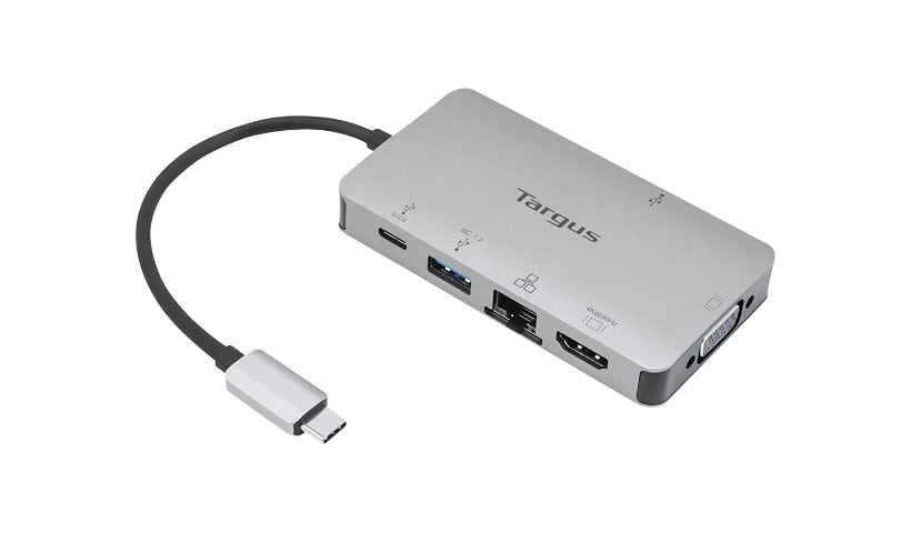 Targus USB-C DP Alt Mode Single Video 4K HDMI/VGA Docking Station with 100W PD Pass-Thru - docking station - USB-C -