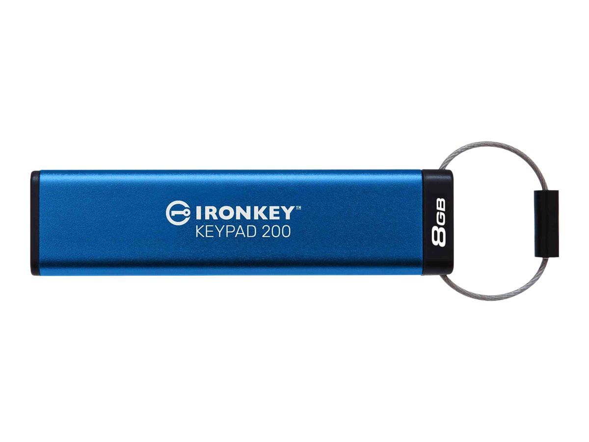 Anonym Højde bringe handlingen Kingston IronKey Keypad 200 - USB flash drive - 8 GB - IKKP200/8GB - USB  Flash Drives - CDW.com