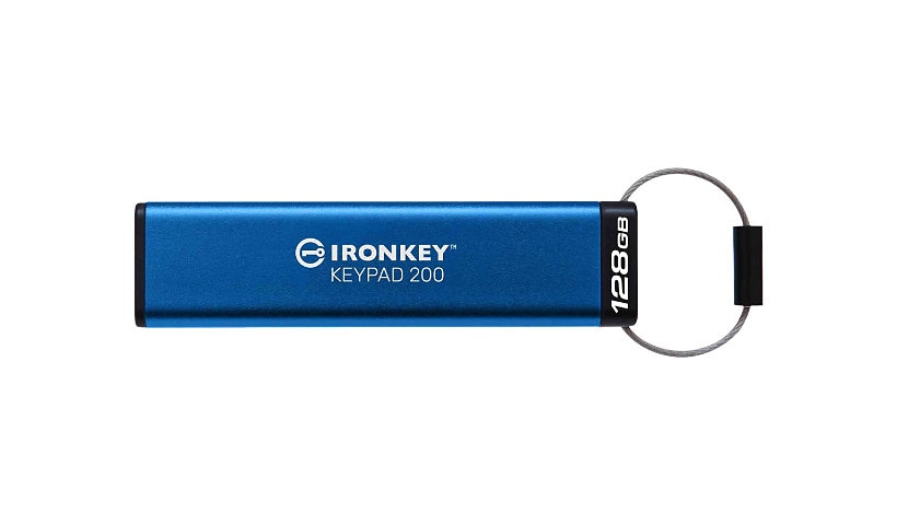 Kingston IronKey Keypad 200 - USB flash drive - 128 GB