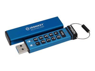 Thumbnail 2 of 2 for Kingston IronKey Keypad 200 - USB flash drive - 128 GB
