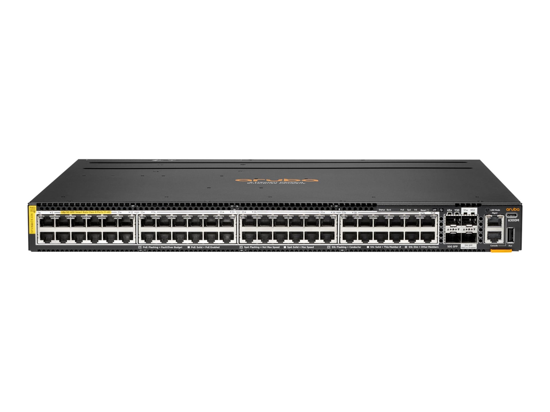 HPE Aruba 6300M - switch - 48 ports - managed - rack-mountable