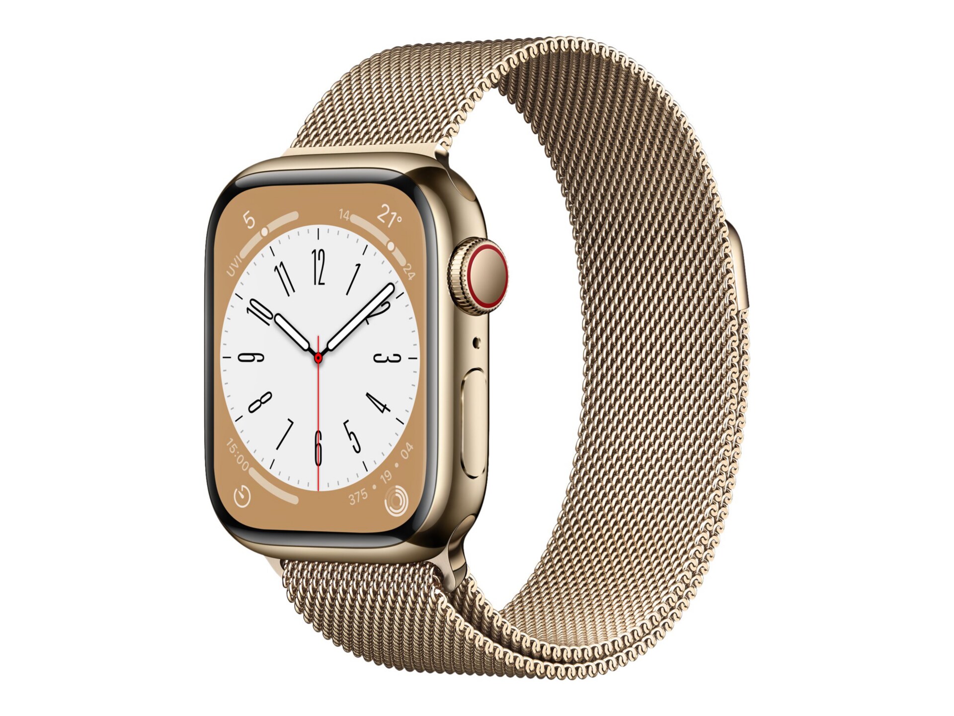 Apple Watch Series 8 (GPS + Cellular) - 41mm Gold Stainless Steel