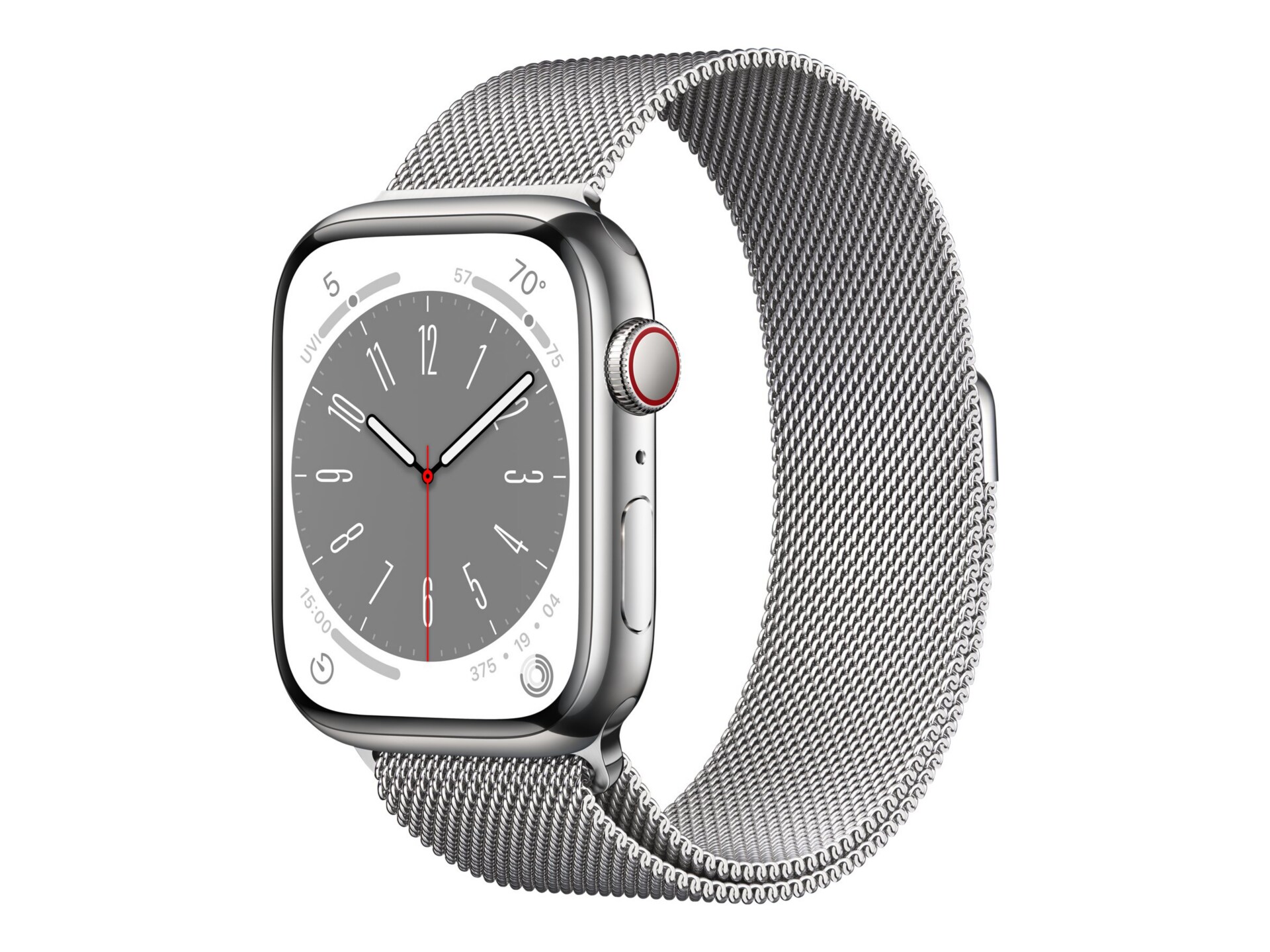 Apple Watch Series 8 (GPS + Cellular) - 45mm Silver Stainless