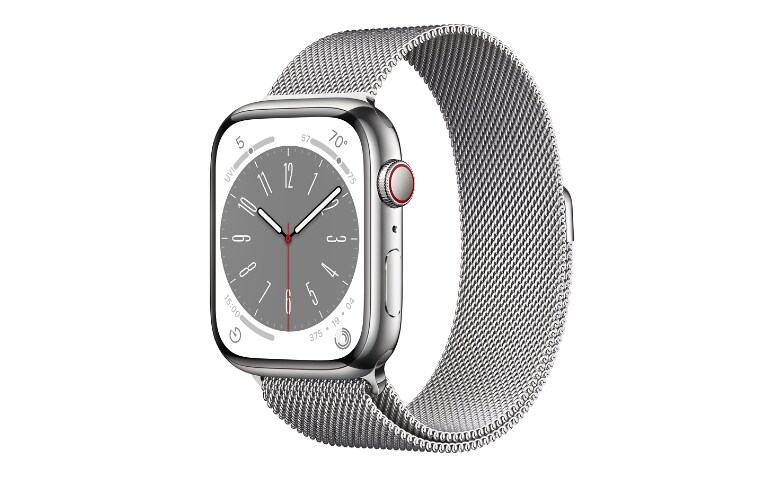 Stainless steel case with sale milanese loop