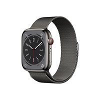 Apple Watch Series 8 (GPS + Cell) 45mm Graphite Steel Case w Milanese Loop