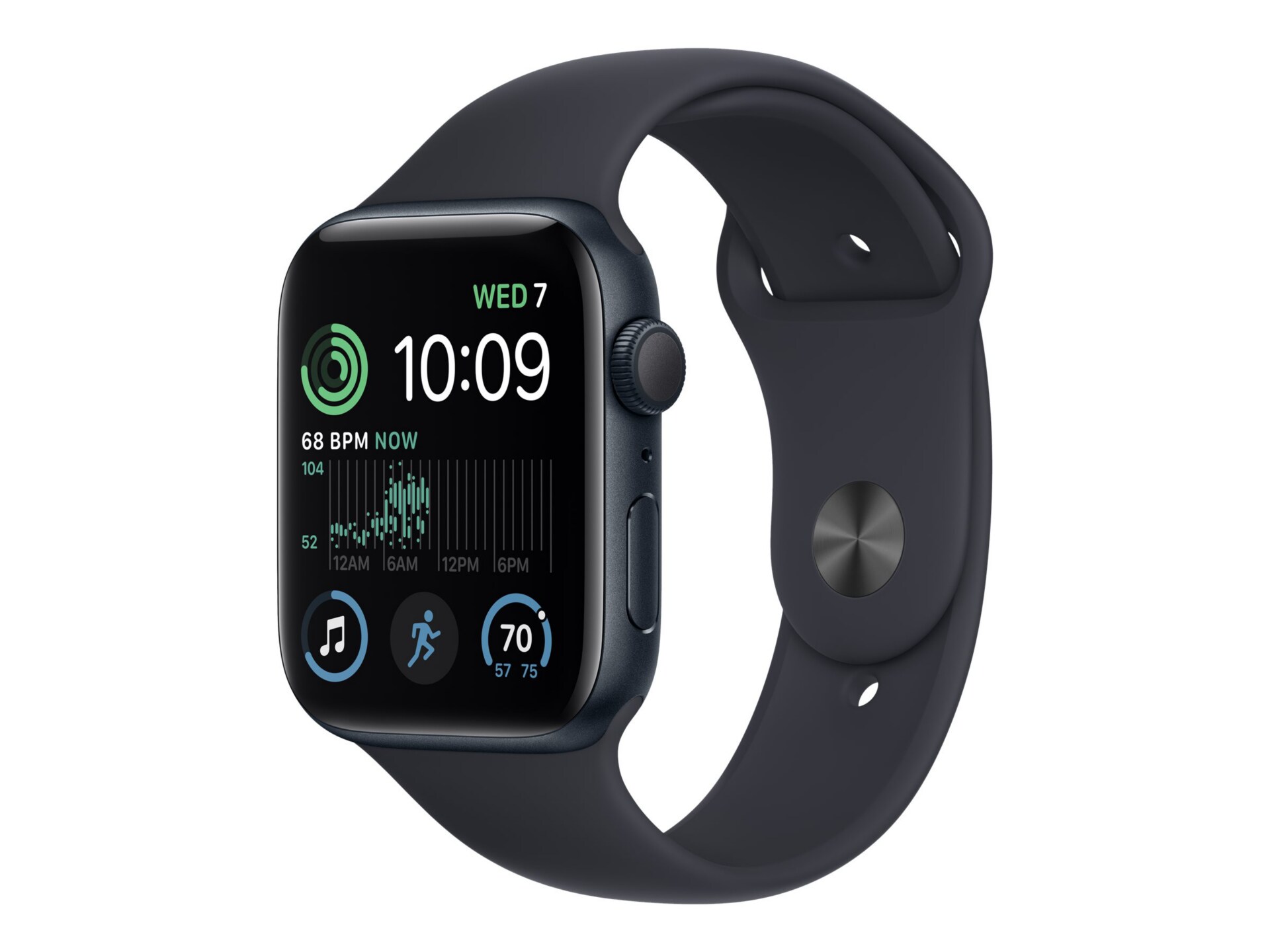 Apple Watch SE 2nd generation (GPS) - 44mm Midnight Aluminum Case