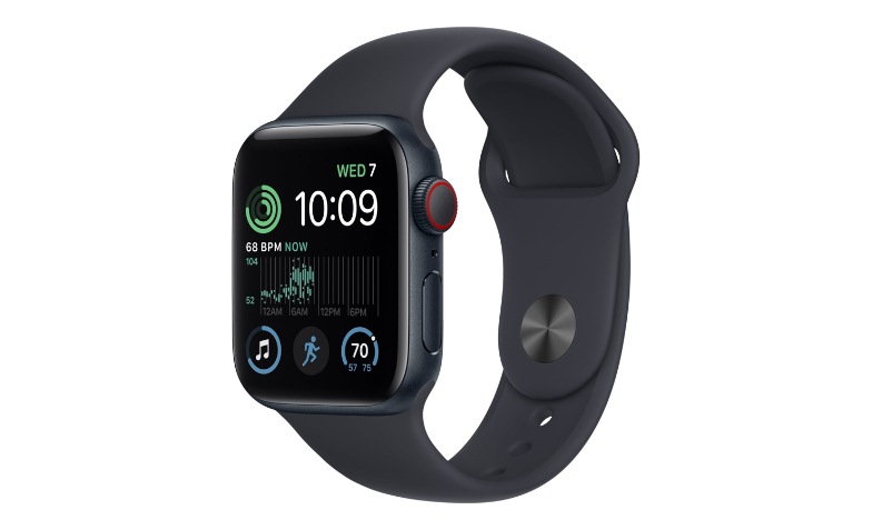 Apple Watch SE (GPS + Cellular) 2nd generation - midnight aluminum