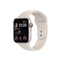 Apple Watch SE GPS + Cellular 44mm - Starlight/Aluminum - Sport Band - S/M
