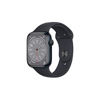 Apple Watch Series 8 (GPS) - midnight aluminum - smart watch with sport band - midnight - 32 GB