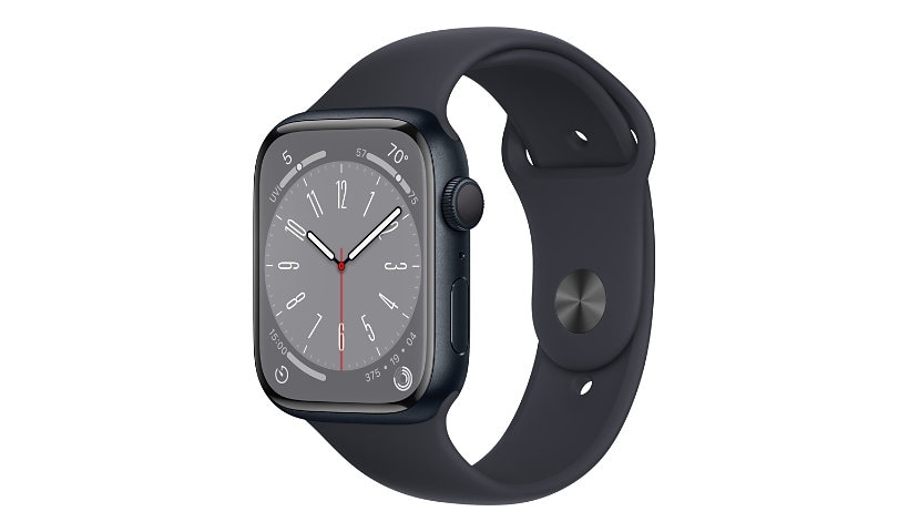 Apple Watch Series 8 - GPS - 45mm - Midnight/Aluminum - Sport Band - M/L