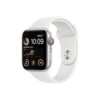 Apple Watch SE GPS + Cellular 44mm - Silver/Aluminum - Sport Band - S/M