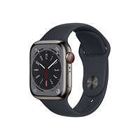 Apple Watch Series 8 GPS +Cellular 41mm - Graphite/Steel - Sport Band - M/L