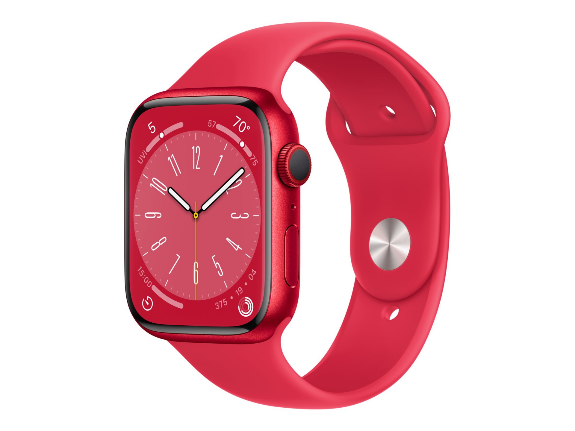 Apple Watch Series 8 (GPS + Cellular) - 45mm (PRODUCT)RED Aluminum Case with S/M (PRODUCT)RED Sport Band - 32 GB