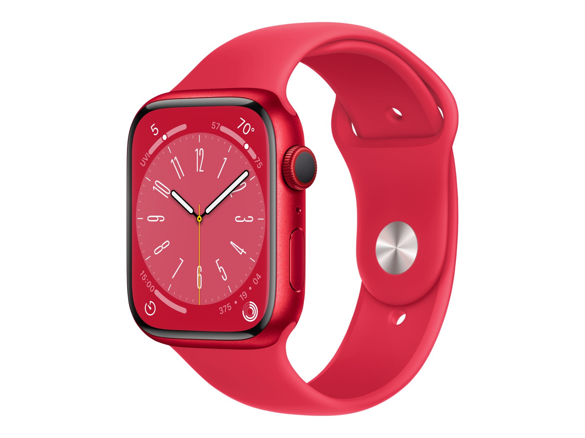 Apple Watch Series 8 (GPS + Cellular) (PRODUCT) RED - red aluminum - smart watch with sport band - red - 32 GB